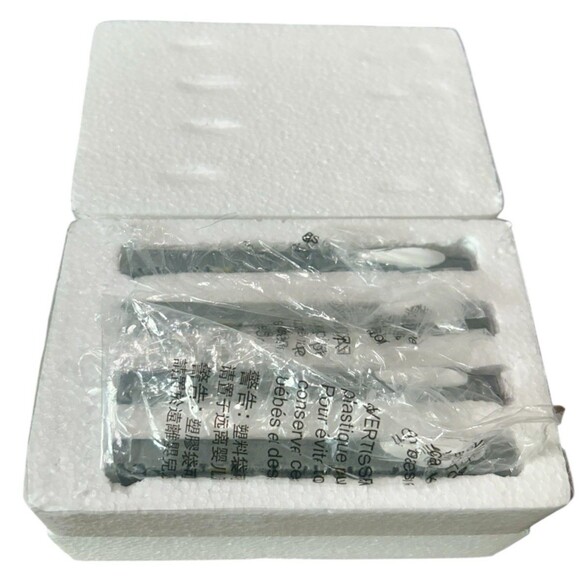 Dept 56 Village Accessories Limestone Road Straight 4 Pc Set #6007687 - Picture 5 of 7